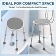 thumbnail image 3 of KEKOY Adjustable Shower Stool, FSA/HSA Eligible Bath Stools for Inside Shower Anti-Slip Round Plastic Upgraded Bathroom Seats,Tool-Free Bath Chairs for Seniors, 3 of 9