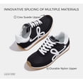 thumbnail image 4 of LUCKY STEP Stylish Retro Casual Comfortable Running Walking Shoes,Black,Womens, 4 of 11