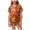 Gsleepwear178-Orange, variant on UAYOTSE Silky Button‑Up Satin Pajama for Kids Girls, Collared Short Sleeve Top plus Matching Shorts, Relaxed‑Fit Indoor Loungewear Outfit Size 12-13 Years