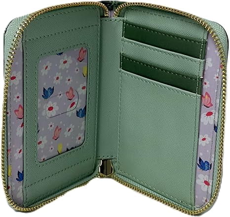 Loungefly Disney Alice in Wonderland Zip Around Wallet – Floral Garden Faux Leather Wallet