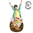 thumbnail image 3 of Cartoon Storage Toy Bag Chair, Continuous Bee Pattern with Design Winged Insect Cartoon, Stuffed Animal Organizer Washable Bag, Large Size, Dark Cocoa Multicolor, by Ambesonne, 3 of 3
