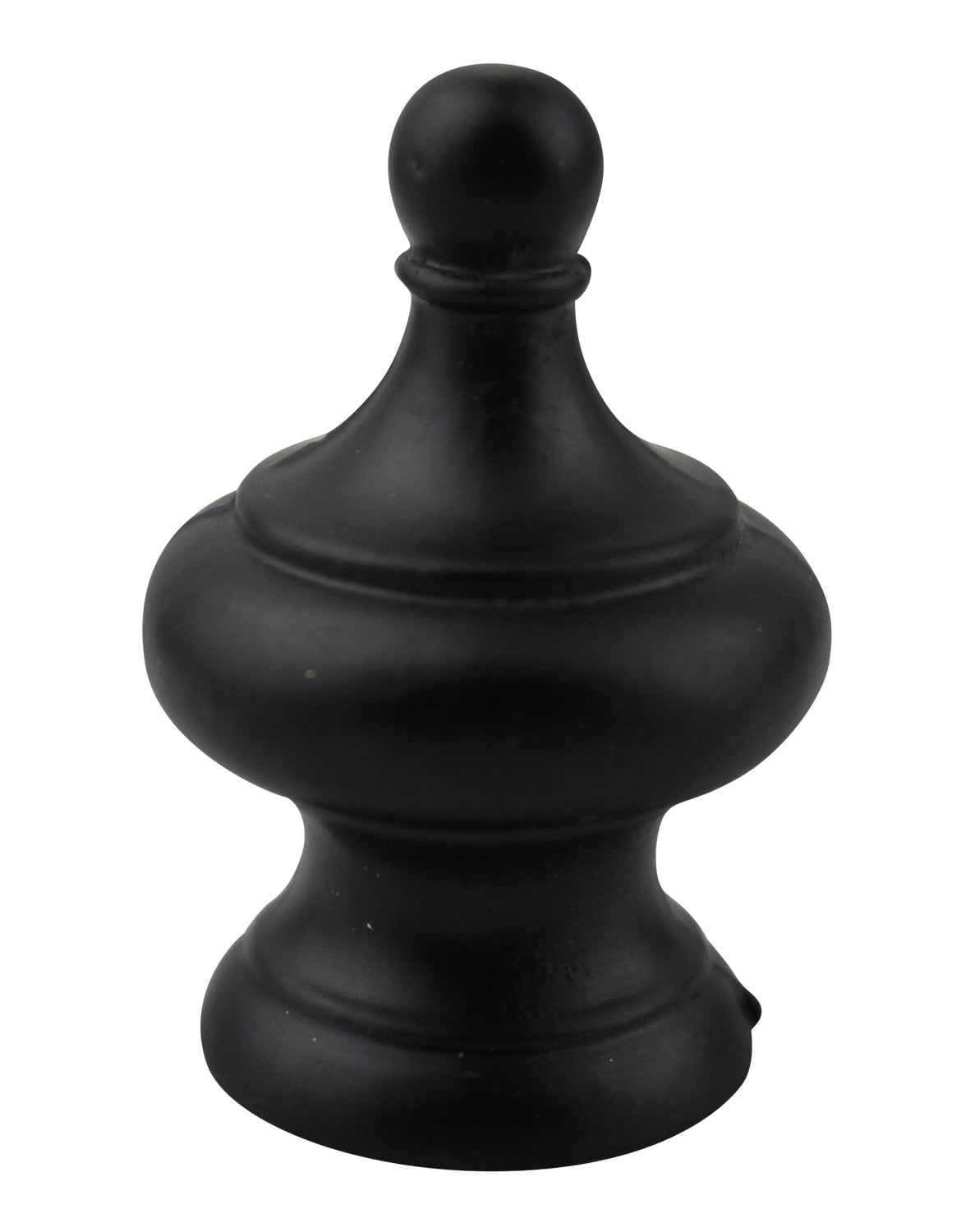 Urbanest Worsley Lamp Finial, 1 3/4" Tall, Matte Black, Single