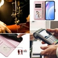 thumbnail image 5 of for Google Pixel 8 Flip Wallet Case, Classic Card Slots RFID Blocking Premium PU Leather Magnetic Clasp Kickstand Shockproof Drop Protective Men Women Rugged Wallet Phone Cover, Rosegold, 5 of 8
