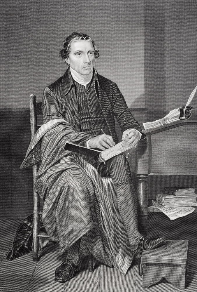 Patrick Henry 1736-1799 American Revolutionary Leader And Lawyer In Speech Said Give Me Liberty Or Give Me Death Helped Adapt Bill Of Rights From Painting By Alonzo Chappel Canvas Art - Ken Welsh Des