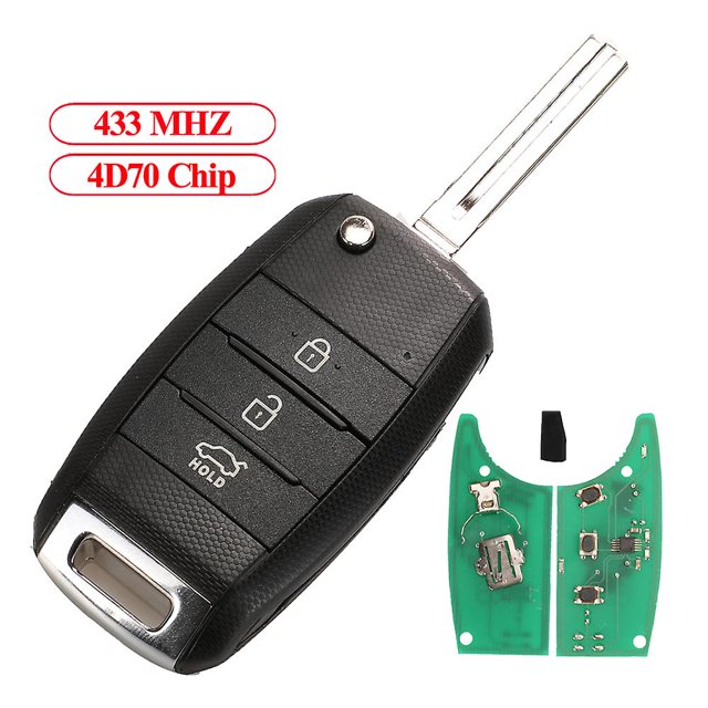 3 Button Flip Remote Car Key Alarm 433mhz 4d70 Id46 Chip For Kia Cerato K3 2013 2014 2015 2016 2017 2018 2019