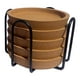 thumbnail image 2 of Juego de 5 posavasos redondos de corcho con borde y soporte, antideslizantes y aislantes térmicos, para bebidas frías y calientes, vasos de bar o, 2 of 9
