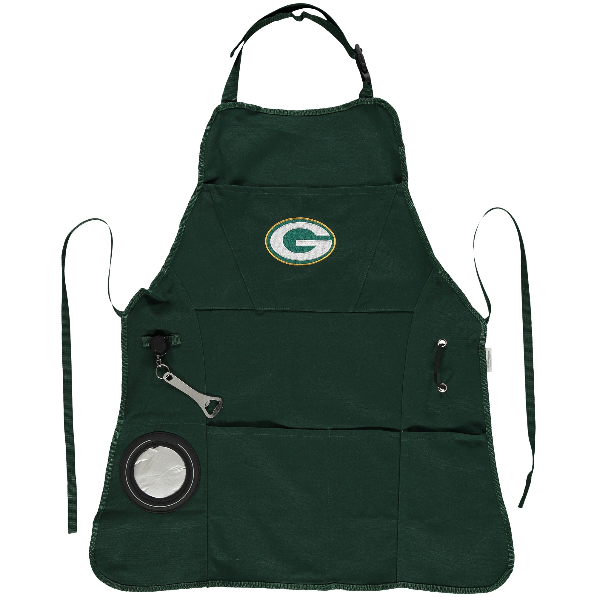 team sports america ultimate nfl tailgate grilling apron, green bay