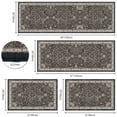 thumbnail image 2 of TECHVIDA Kitchen Rugs 4 Piece Set,Non Slip Machine Washable Kitchen Mats,Boho Vintage Abstract Kitchen Carpet for Farmhouse Living Room Hallway, 2 of 8
