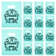 thumbnail image 4 of SHISUYAN Sacs Merci en PVC Vert avec Poignées pour Rangement Taille Compacte 100 Pcs, 4 of 9