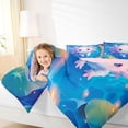 thumbnail image 4 of Castle Fairy Preppy Cartoon Salamander Twin Comforter Sets,Animal Axolotl Bedding Set, 4 of 8