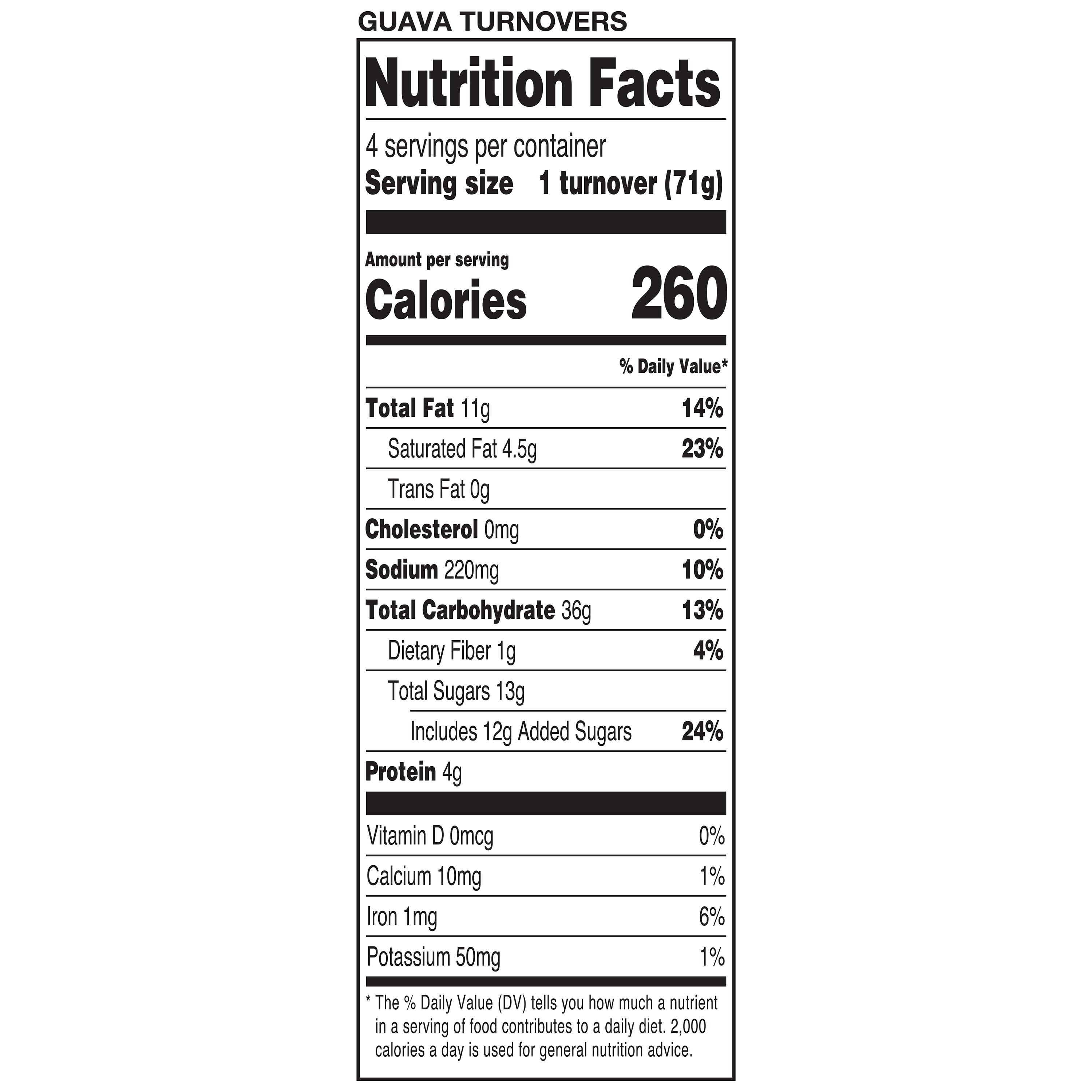 Freshness Guaranteed Guava Turnover Pastries, 10 oz, 4 Count