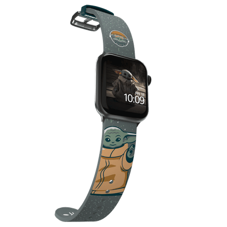 MobyFox - Star Wars The Mandalorian – The Child Snow Smartwatch Band – Compatible with Apple Watch – Fits 38mm, 40mm, 42mm & 44mm