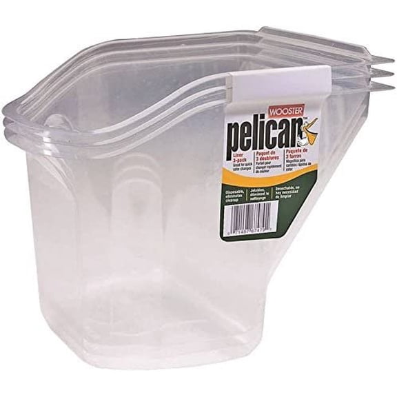 Wooster Pelican Paint Can Liner Decor Pail Liner - Clear - 3 Pack