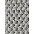 thumbnail image 1 of Ahgly Company Indoor Rectangle Patterned Gray Novelty Area Rugs, 2' x 4', 1 of 6