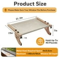thumbnail image 5 of Cat Window Perch Durable Cat Window Seat Bed Shelves Adjustable Steady Cat Window Hammock Holds Up to 40lbs Washable Cat Hammock for Window Indoor Large Cats, 5 of 5