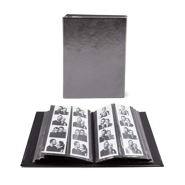 Photo Booth Frames Photo Booth Album for 2x6 In Photo Strips, 100 Pages