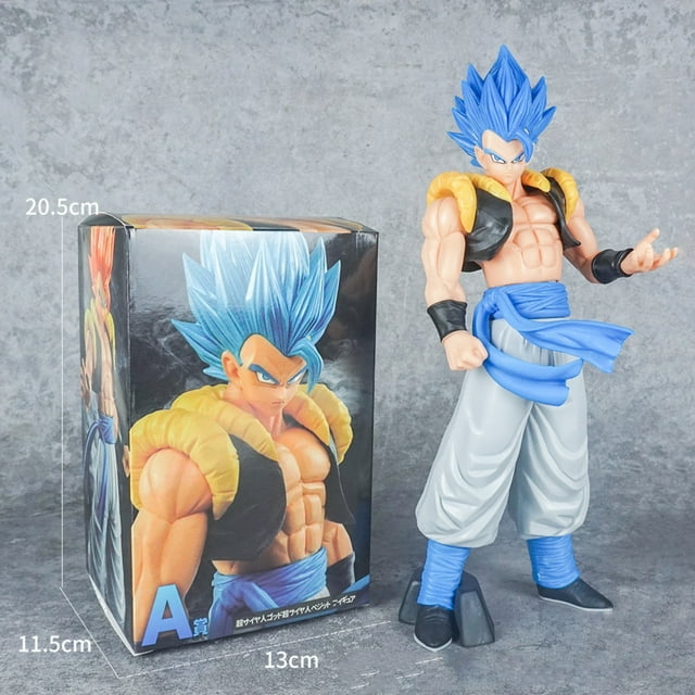 Dragon Ball Bandai Spirits Figure - Super Saiyan Gogeta and Super Saiyan Blue Gogeta, 12" Dragon Ball Evolve 5 Collab Action Figure, Multi Gesture - D