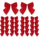 thumbnail image 1 of Paquete de 120 mini lazos de cinta roja para árbol de Navidad, coronas navideñas, decoración de regalo, 5,5, 1 of 5