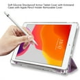 thumbnail image 2 of Dteck Compatible with iPad 8th Generation / iPad 7th Generation Case, iPad 10.2 Inch Cases with Pencil Holder, Flip Smart Case Trifold Stand Glitter Clear Back Cover,03 Purple Marble, 2 of 4
