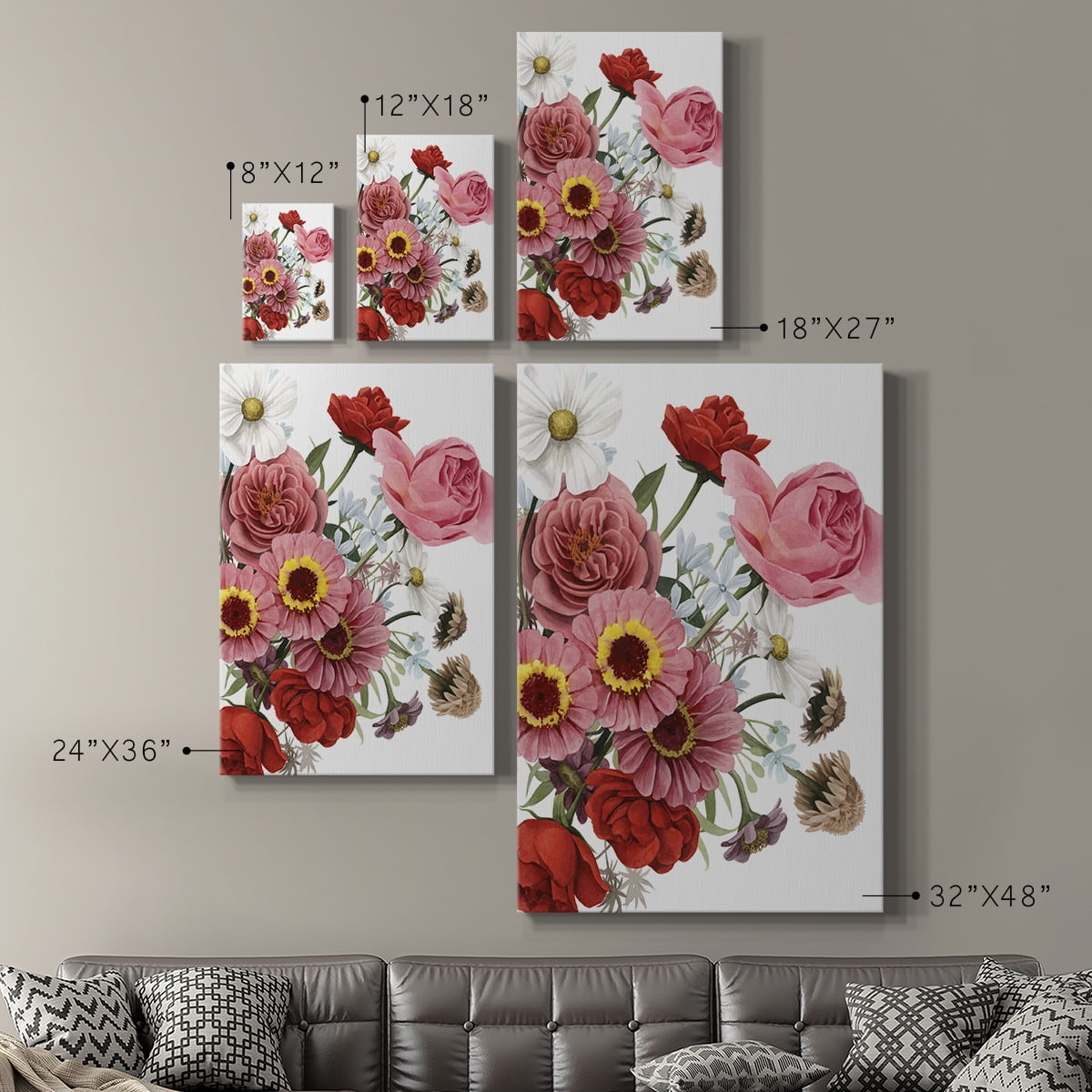 Modern Arrangement I Premium Gallery Wrapped Canvas - Ready to Hang