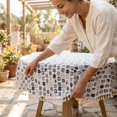 thumbnail image 5 of SLYNSHome Cotton Linen Tablecloth, 100x150 cm Printed Tassel Rectangular Table Cover, Washable Decorative Cloth for Dining Table Coffee Table Kitchen Home Decor, 5 of 7