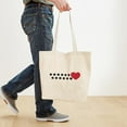 thumbnail image 4 of CafePress - Pawprint Hearts Tote Bag - Unisex Canvas Tote Bag, Beige, 1-Piece, 4 of 7