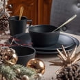 thumbnail image 4 of Vajilla de Ceramica Santa Anita Collection De 16 piezas Negro Mate, 4 of 6