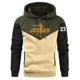 thumbnail image 3 of Sudadera con capucha para hombre y mujer, Jersey holgado de talla grande con cordón, estampado de retales, informal, otoño e invierno, novedad, 3 of 5