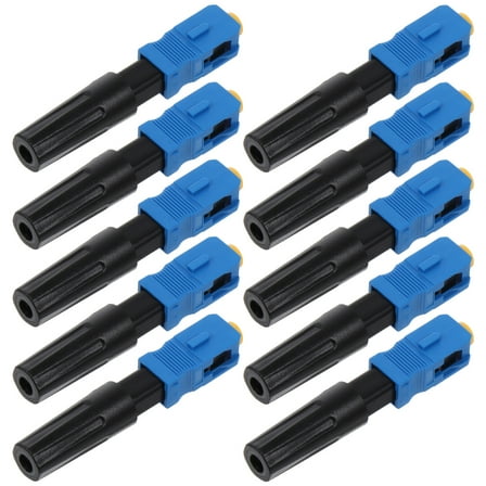 10pcs Quick Connectors for Single Mode Fiber Optic Connections