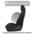 thumbnail image 5 of Fit for Subaru Legacy 2025, Faux Leather Full Set of 5 Seats With Lumbar Support Suitable for All Seasons, Black Car Seat Covers, Airbag-Compatible, 5 of 9