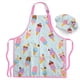 thumbnail image 1 of Delantal SANDJEST Ice Cream Kid para niñas con bolsillo y gorro de chef, 1 of 8