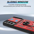 thumbnail image 5 of for Samsung Galaxy S21 FE Case with HD Screen Protector, Heavy Duty Shockproof with 360 ° Rotation Metal Kickstand [Military Grade] Protective Case for Galaxy S21 FE 5G, Red, 5 of 14
