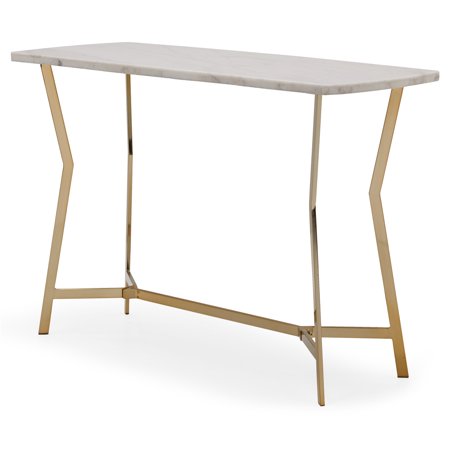 MoDRN Glam Lena Geo Base Console Table