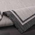thumbnail image 4 of Indoor Outdoor Rug  5x7 Bordered Gray Modern Area Rugs For And Patios Kitchen Hallway Mats Washable Porch Deck Outside Carpet (bordered Grey 5 X 7), 4 of 9
