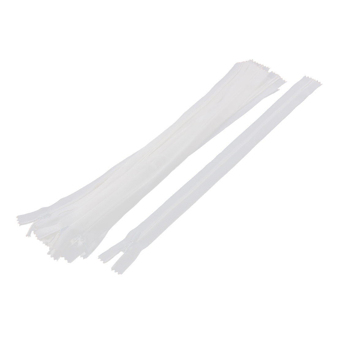 10 Pcs White 30cm Length Nylon Zippers Zips for Clothes Walmart Canada