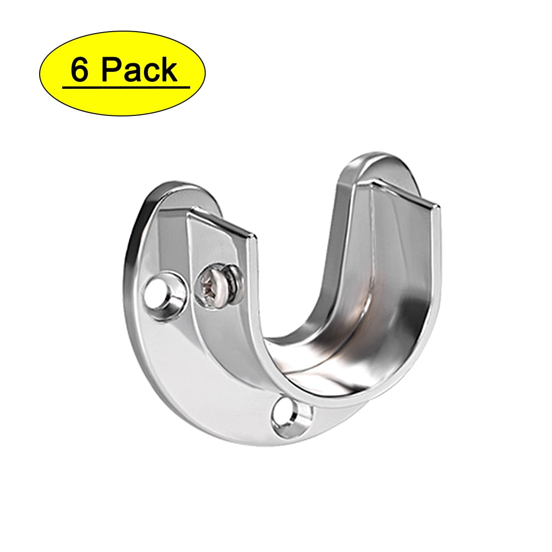 Zinc Alloy Closet Pole Sockets, Wardrobe Bracket Rod Pole End Supports