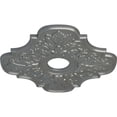 thumbnail image 3 of Ekena Millwork 17 3/4"OD x 3 1/8"ID x 1"P Peralta Ceiling Medallion (Fits Canopies up to 4 5/8"), Hand-Painted Silver, 3 of 6
