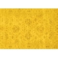 thumbnail image 1 of Ahgly Company Machine Washable Indoor Rectangle Abstract Yellow Modern Area Rugs, 5' x 7', 1 of 4