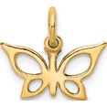 thumbnail image 5 of 14K Yellow Gold Butterfly Charm (13 X 13) Made In Peru xac138, 5 of 6