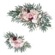 thumbnail image 2 of 2x Flores de arco de boda Flor de rosa artificial Swag Decoración del hogar Flores de seda rústicas Arco de boda Corona de rosas para ventana de silla, 2 of 9