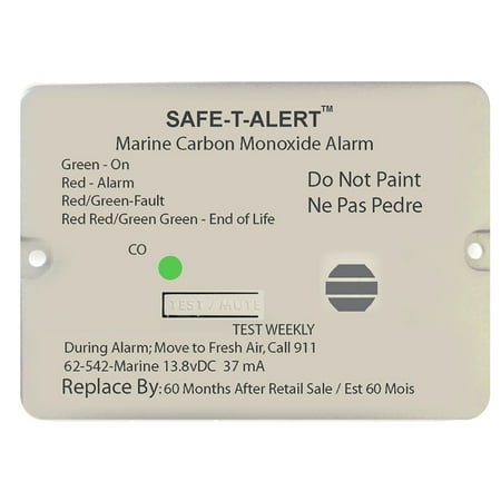 Mti Industries 62-542-R-MARINE-WH Detector Marine Co Alarm White