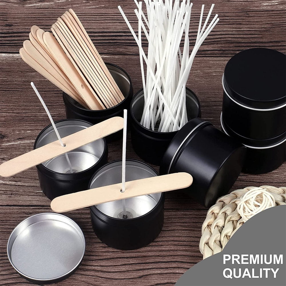 SUTENG Candle Tin 18 Pcs, Candle Containers, Candle Jars for DIY Candle Making, Arts & Crafts, Storage and Holiday Gifts
