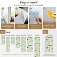 thumbnail image 6 of Cartoon Farmhouse Window Privacy Film, Cute Watercolor Cabin Animals Trees Green Static Cling UV Sun Blocking Tint Film Heat Control Windows Films for Bedroom Bathroom, Window Stickers 23.6"x59", 6 of 7