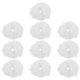 thumbnail image 3 of White Furry Hair Scrunchies Elastic Ponytail Holders for Women Artificial Hair Accessories Bulk Pack of 10, 3 of 5