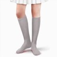 thumbnail image 2 of NOLDARES Compression Socks Women Men 6 Pairs, Knee High Best Support Circulation Socks for Running, Travel, Flight, Nurse(R002-Light Gray), 2 of 6