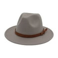 thumbnail image 1 of Sombrero Fedora Yuyangstore Unisex Engrosado Gris claro, 1 of 8