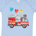thumbnail image 4 of Inktastic Valentine's Day Fire Truck with Hearts Boys or Girls Baby Bodysuit, 4 of 5