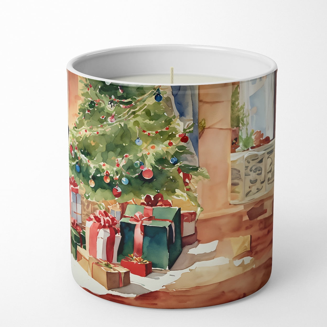 Carolines Treasures DAC2643CDL 3.25 x 3.75 x 3.25 in. Dachshund Cozy Christmas Decorative Soy Candle