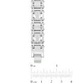 thumbnail image 4 of Men's Silver-Tone Stainless Steel Cubic Zirconia Bracelet - Brilliance Fine Jewelry, 4 of 5