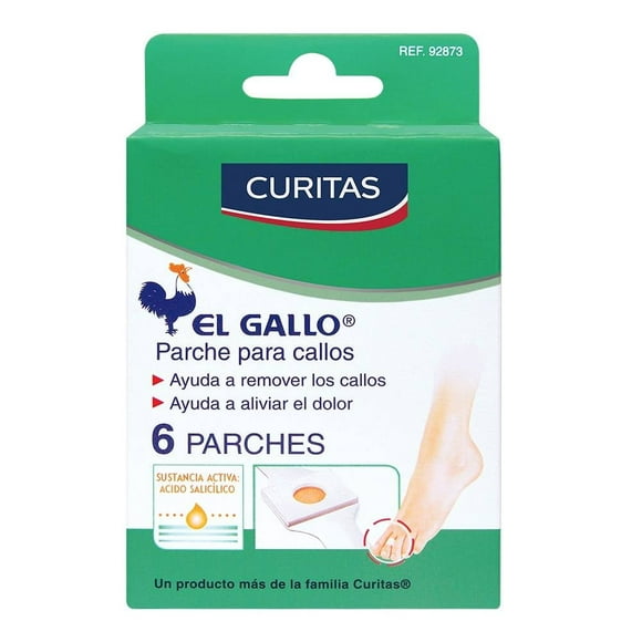 Parche Curitas El Gallo para callos 6 pzas